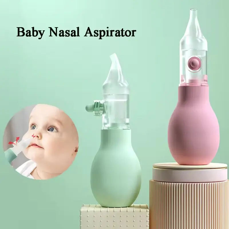 Aspirador nasal para bebé con punta suave y filtrado higiénico