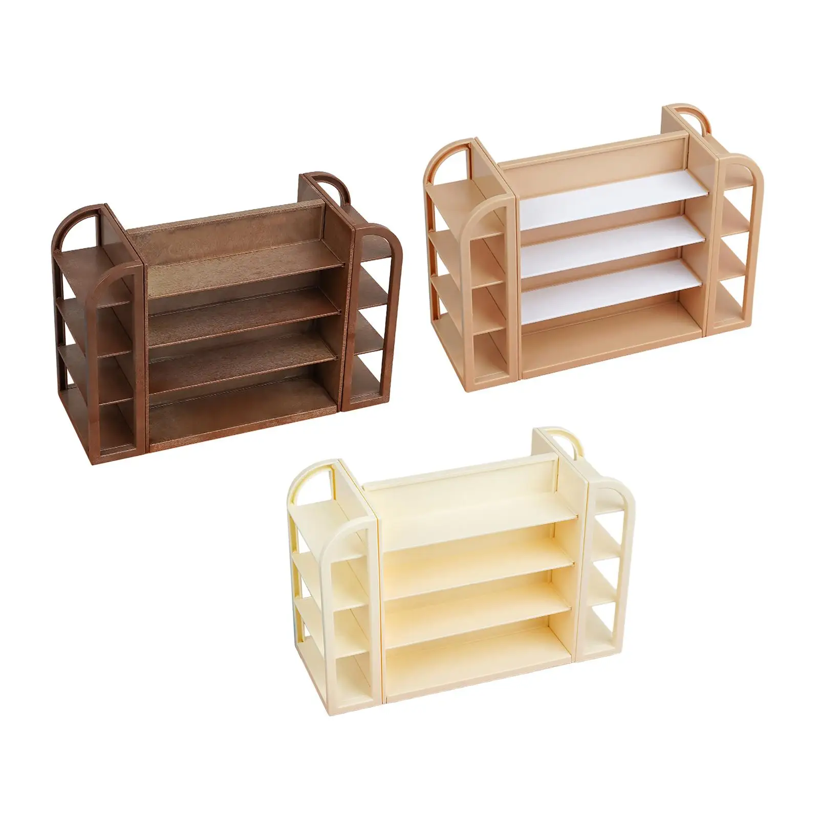 Estantes para casa de muñecas, estantes de supermercado en miniatura para casa de muñecas, muebles 1: 12, estantería de comida, tienda en miniatura, modelo de estante de almacenamiento - imagen 4