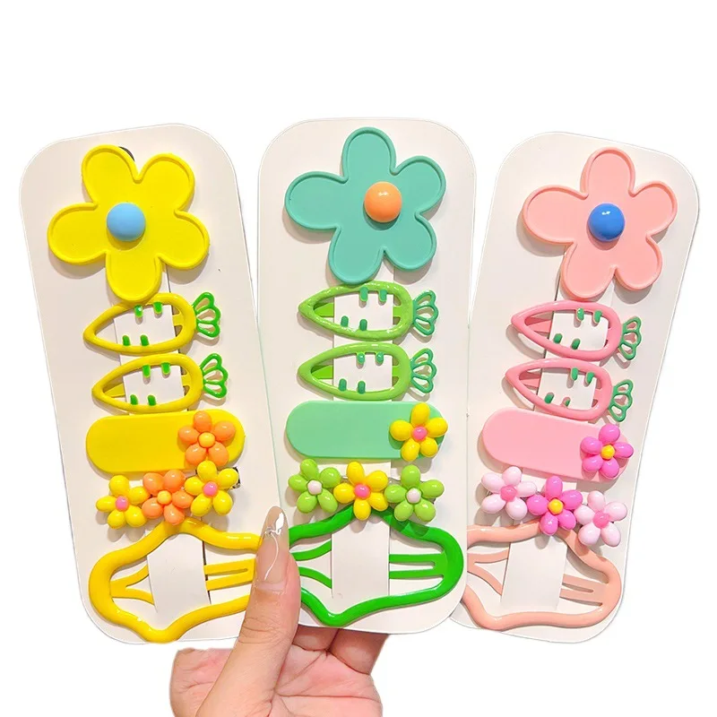 Horquillas para bebé con diseño de nube y flores - imagen 2