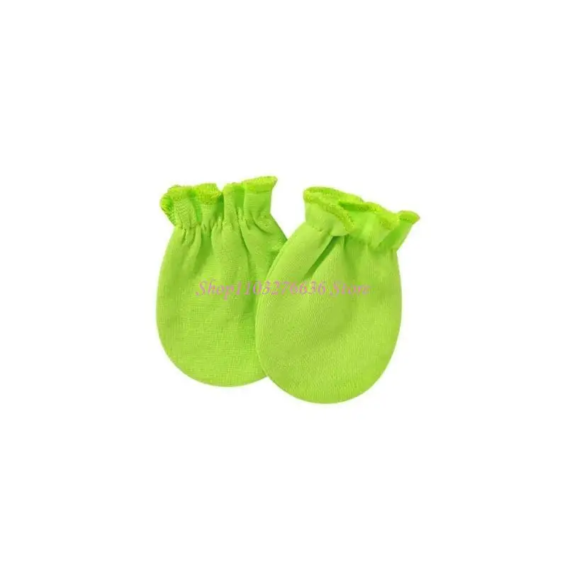 R6FD infantil niña guantes guarnición calcetines mano recién nacidos para protección rastro guantes guantes - imagen 4