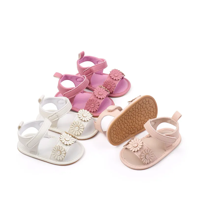 Sandalias de bebé transpirables con suela flexible primeros pasos - imagen 2