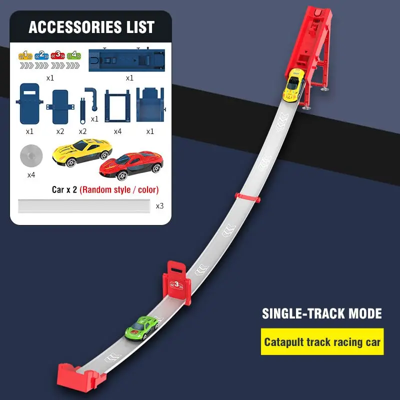 2 cars 1 track red