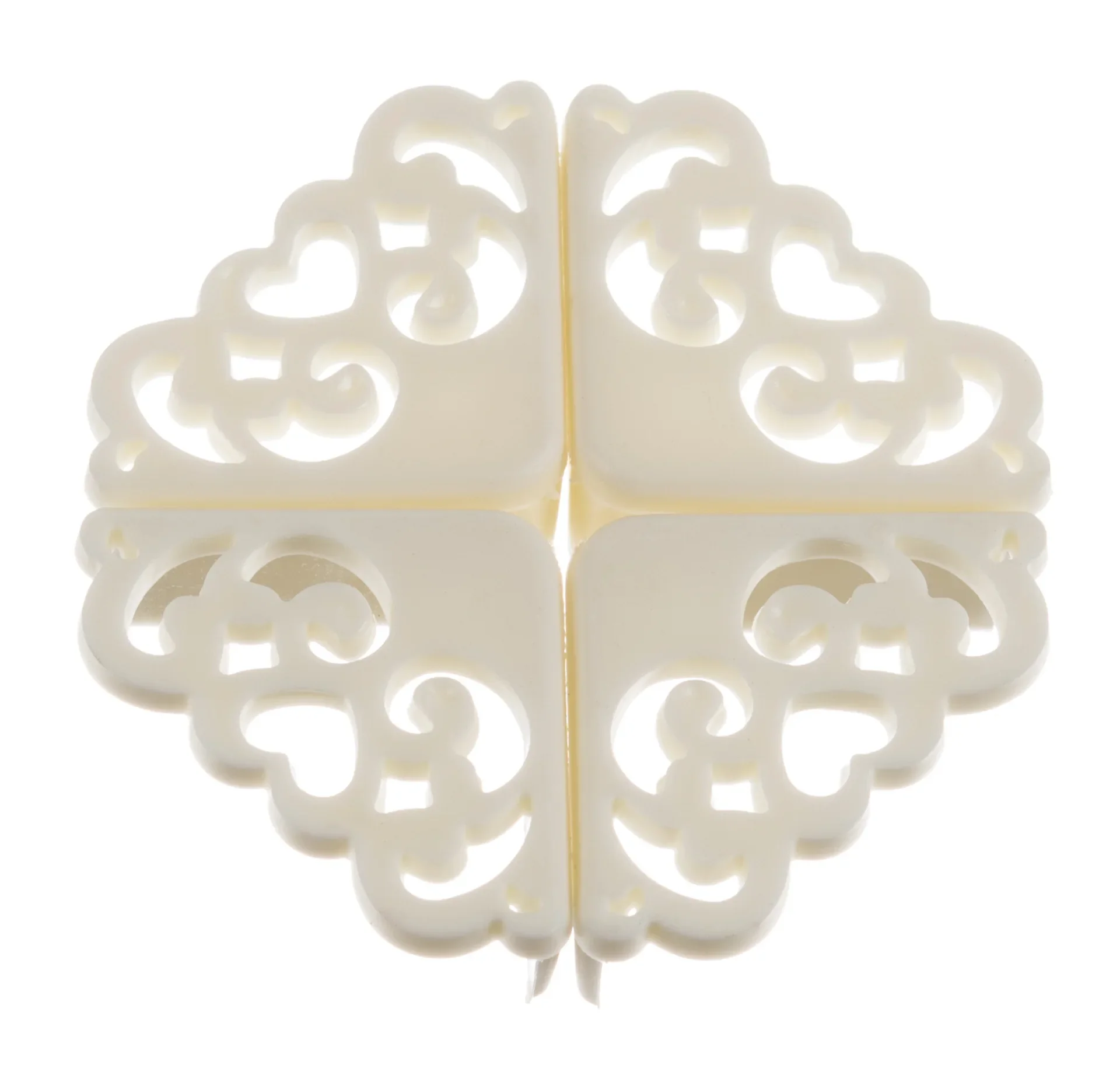 Protector de esquina de silicona con patrón de flores para niños, cubierta de protección de borde de seguridad, suave, ahuecado, seguro para bebés, niños, mesa, escritorio, 4 unidades por lote - imagen 2