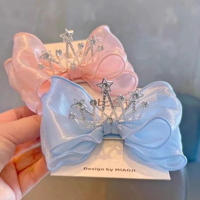 Pinzas de pico de pato con corona para el pelo de niña – Diseño adorable - imagen 2