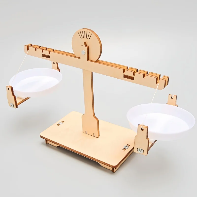 Palanca de equilibrio DIY, báscula de pesaje de madera, báscula de enseñanza de ciencias y matemáticas, juguete de equilibrio educativo temprano para estudiantes y niños, regalo - imagen 5