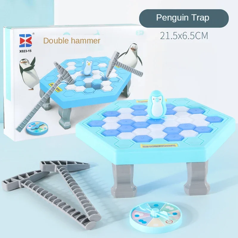 Divertida trampa de pingüinos, juego de mesa interactivo para interiores, rompe el hielo, salvar al mesa para padres e hijos, juguetes de entretenimiento, regalos para niños, pingüino - imagen 2