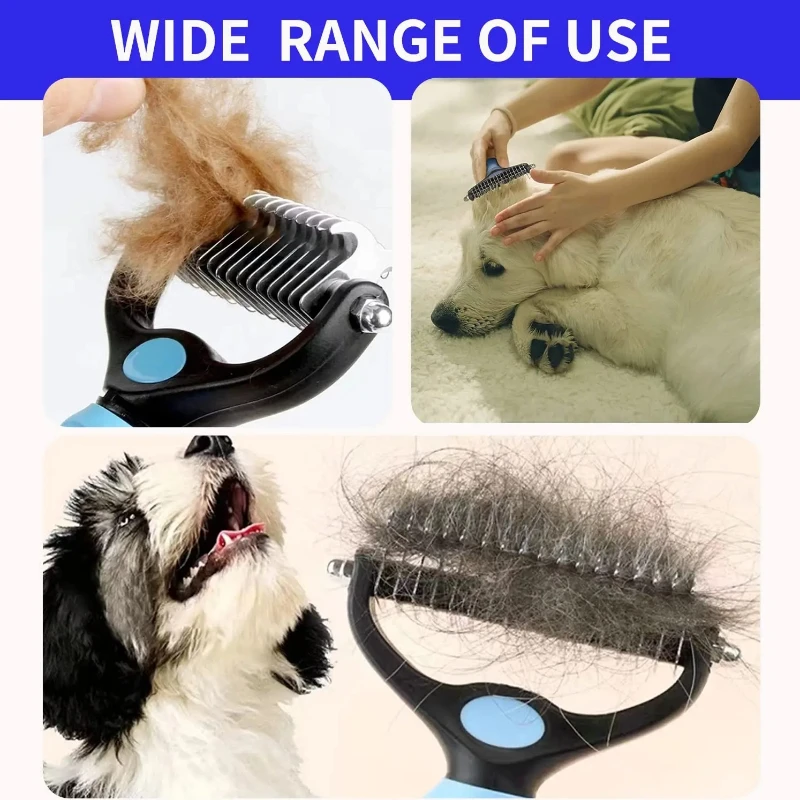 Cepillo de masaje para el cuidado de gatos, peine para mascotas, cepillo profesional para quitar el pelo de mascotas con nudo abierto, peine duradero para gatitos, accesorios para mascotas - imagen 5