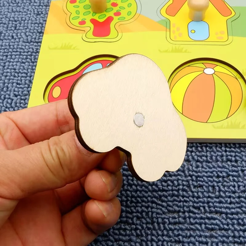 Rompecabezas 3D de madera Montessori educativo para bebés y niños - imagen 2