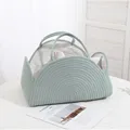 Woven rope basket