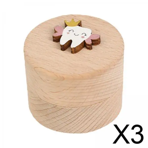 Caja de almacenamiento de dientes de bebé, organizador de madera, estuche de recuerdo para niños, primera colección de Hada de los dientes, regalo personalizado