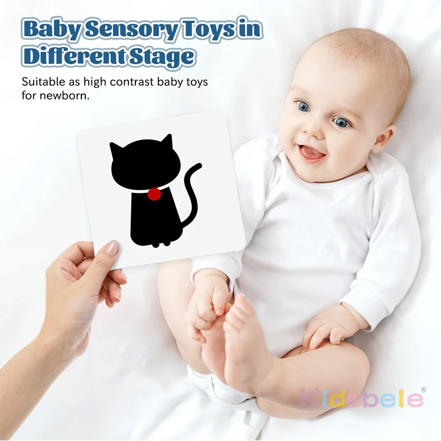 Tarjetas de alto contraste para bebés Estimulación visual 0-36 meses - imagen 3
