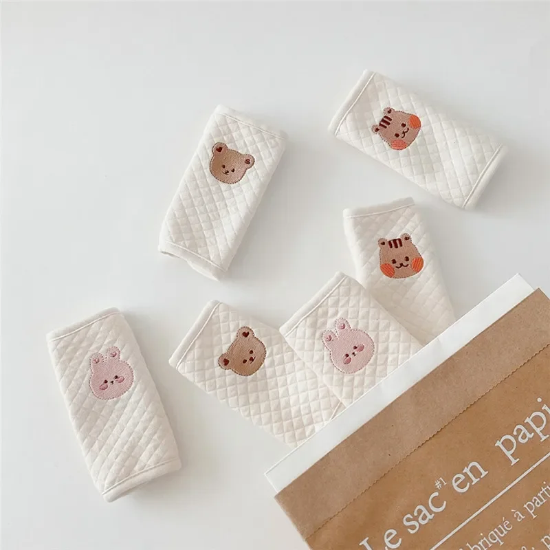 Funda de cojín con correa para hombro, protección de pecho, cojín de asiento de vehículo para niños, almohadilla antiestrangulamiento suave, accesorios de cinturón de seguridad para bebés - imagen 3