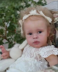 Piezas de muñeca sin terminar con pelo enraizado a mano NPK 24 pulgadas Ellie Kit de muñeca realista Reborn Kit de muñeca pintada