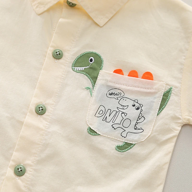 Conjunto de verano en algodón para niños – Camisa y shorts - imagen 5