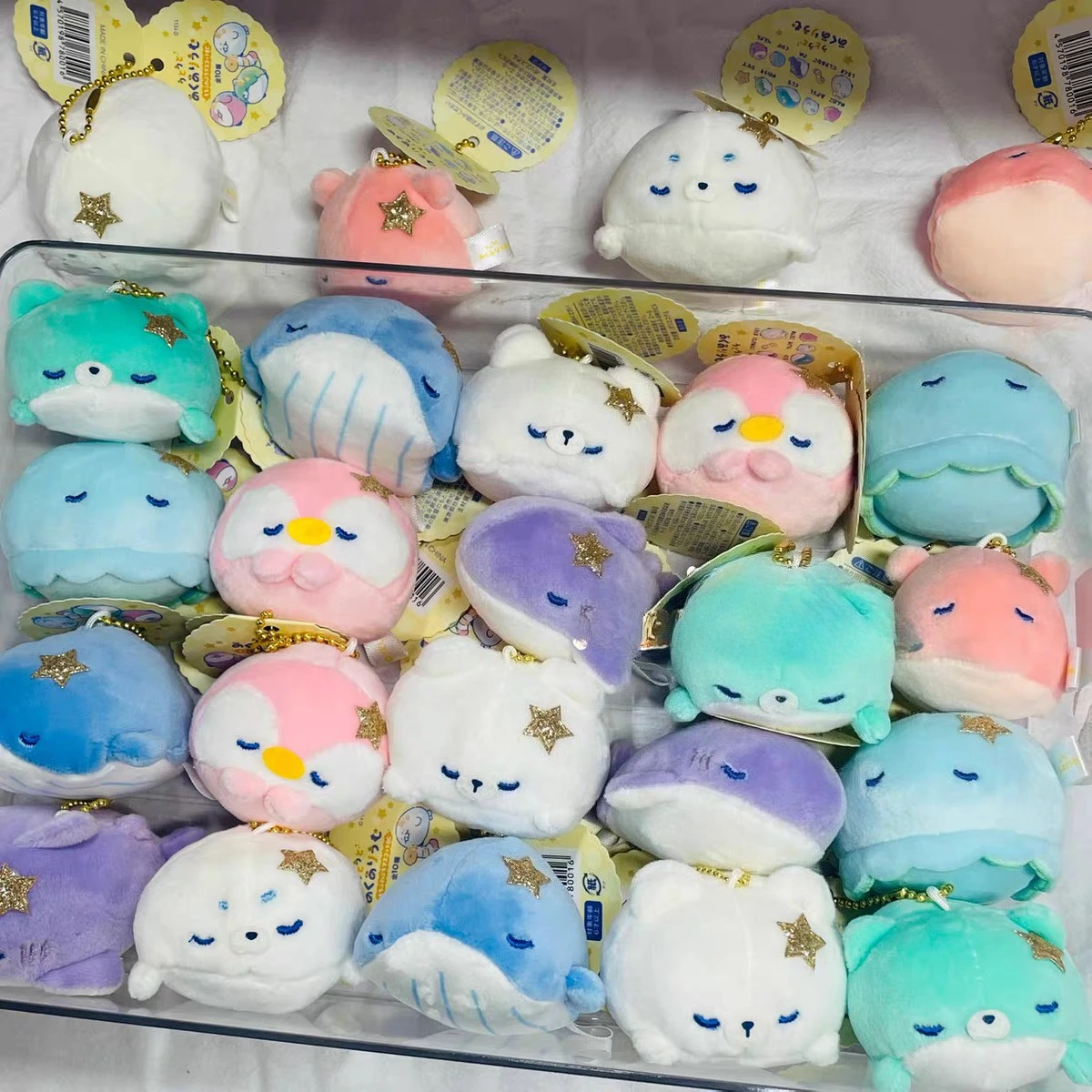 Peluches marinos de ballena, tiburón y pulpo – Colgante infantil - imagen 4