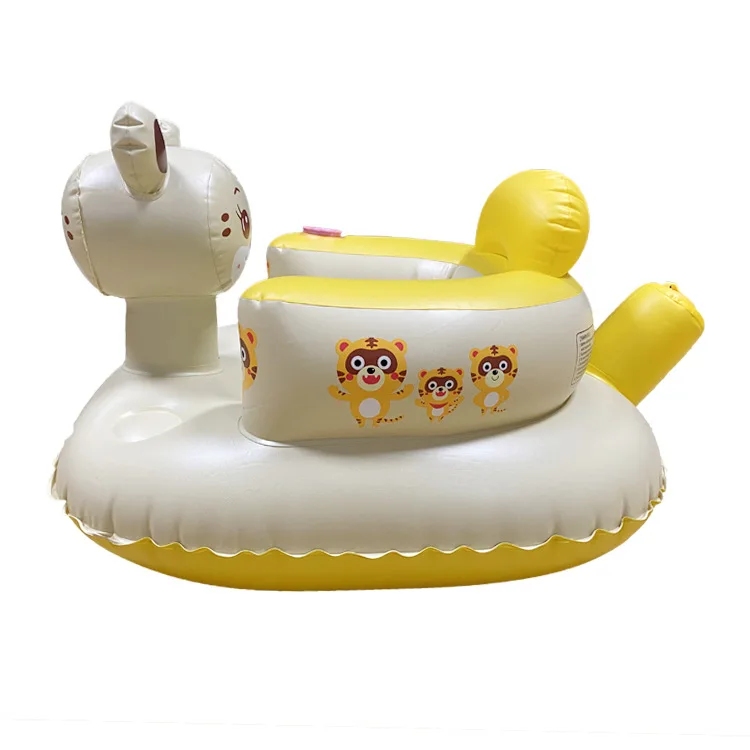 Asiento inflable bebé con bomba integrada y soporte para sentarse - imagen 5