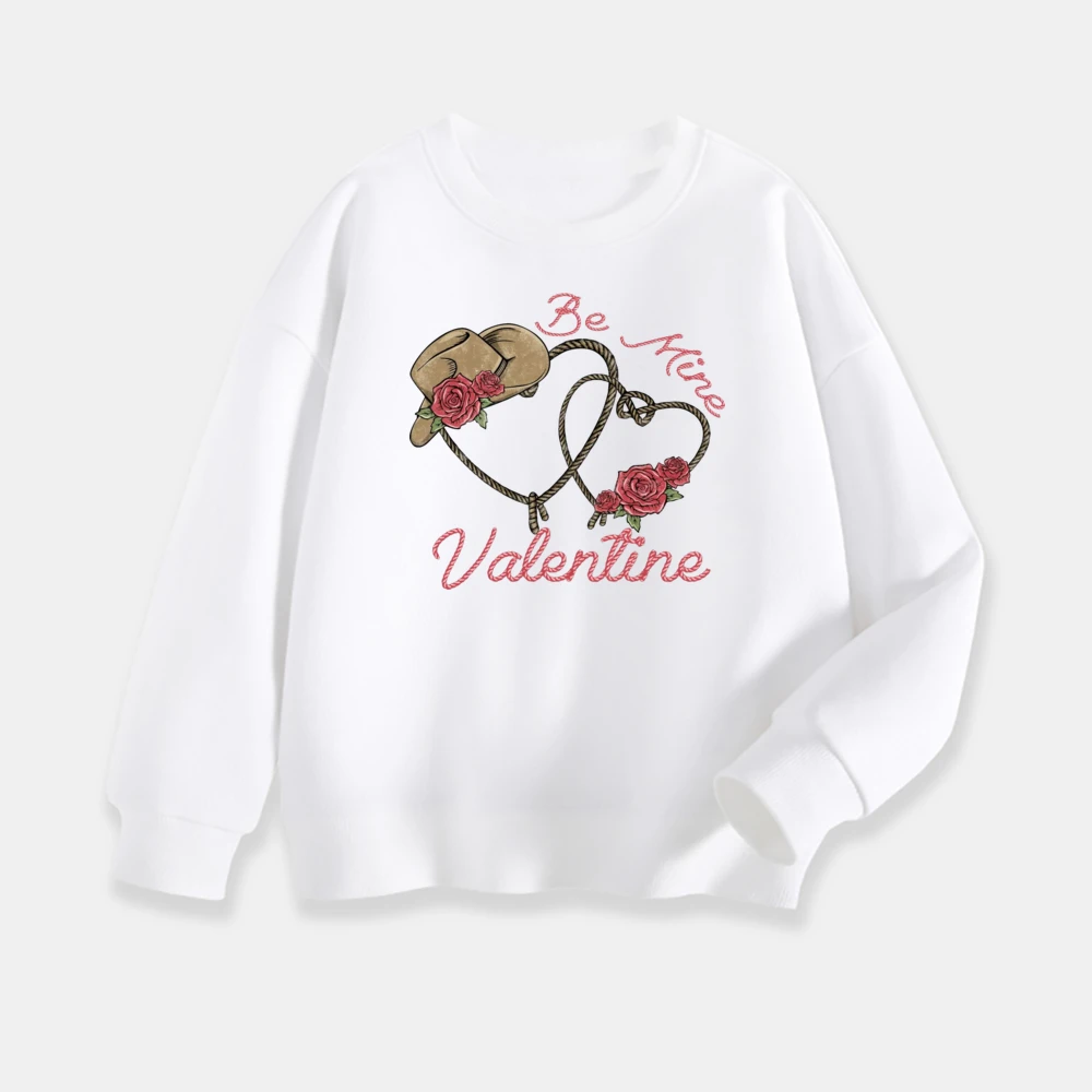 Sudaderas con estampado de San Valentín para niños, ropa para niña y niño, jersey de cuello redondo para el Día de San Valentín, regalos superiores, trajes de invierno para chico - imagen 3