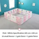 Pink white 18pcs