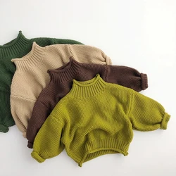 Jerséis de punto de invierno para niños – Cuello alto vintage