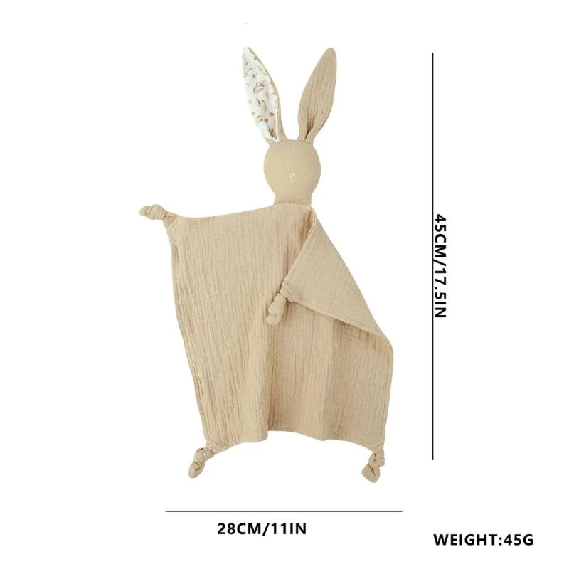 M76C Manta apoyo para calma infantil, ayuda para dormir algodón, toalla para bebé amigable con piel, manta para bebé - imagen 5