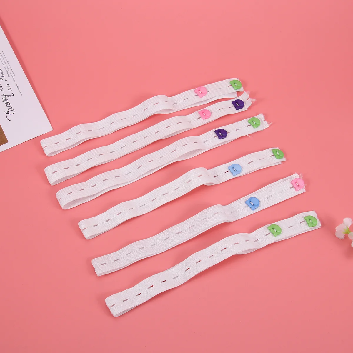 Cinta de pañales para bebés de 20 piezas, sujetadores con hebilla ajustables suaves, cinturón de fijación de seguridad para pañales de bebé, tiras elásticas para pañales para niños