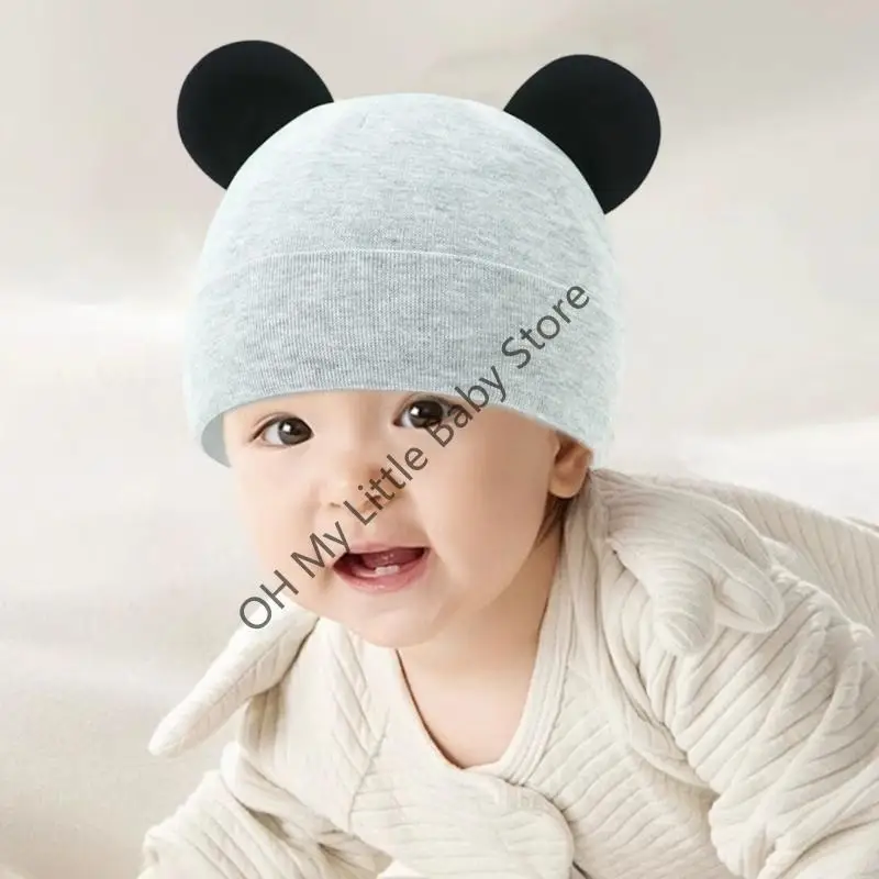 M76C 3pcs Crochet Hombo caliente tibio y respirable cómodas gorras gorro bebé - imagen 5