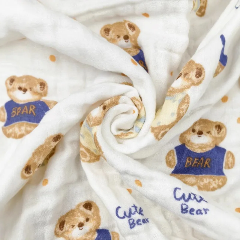 Toalla cuadrada para bebé, toalla para la cara seersucker de alta densidad de algodón de 6 capas, toalla para saliva de bebé, toalla súper suave para saliva de bebé recién nacido - imagen 3