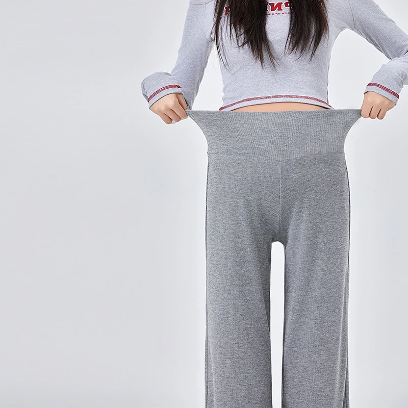 Pantalones premamá de pierna ancha con efecto adelgazante - imagen 3