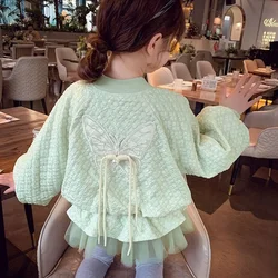 Chaqueta con lazo de primavera para niña y niño – Estilo princesa