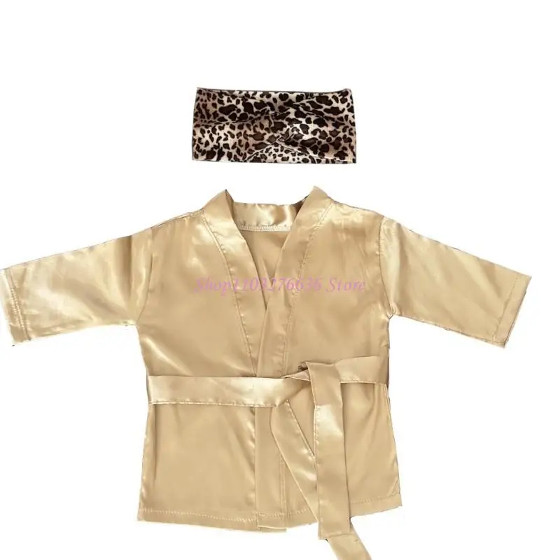 R6FD 2pcs recién nacidos bañera y juego diadema Fotografía Props tela poliéster suave - imagen 2