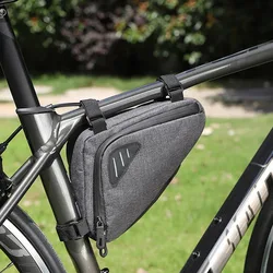 Bolsa triangular impermeable para bici montaña–Reflectante resistente