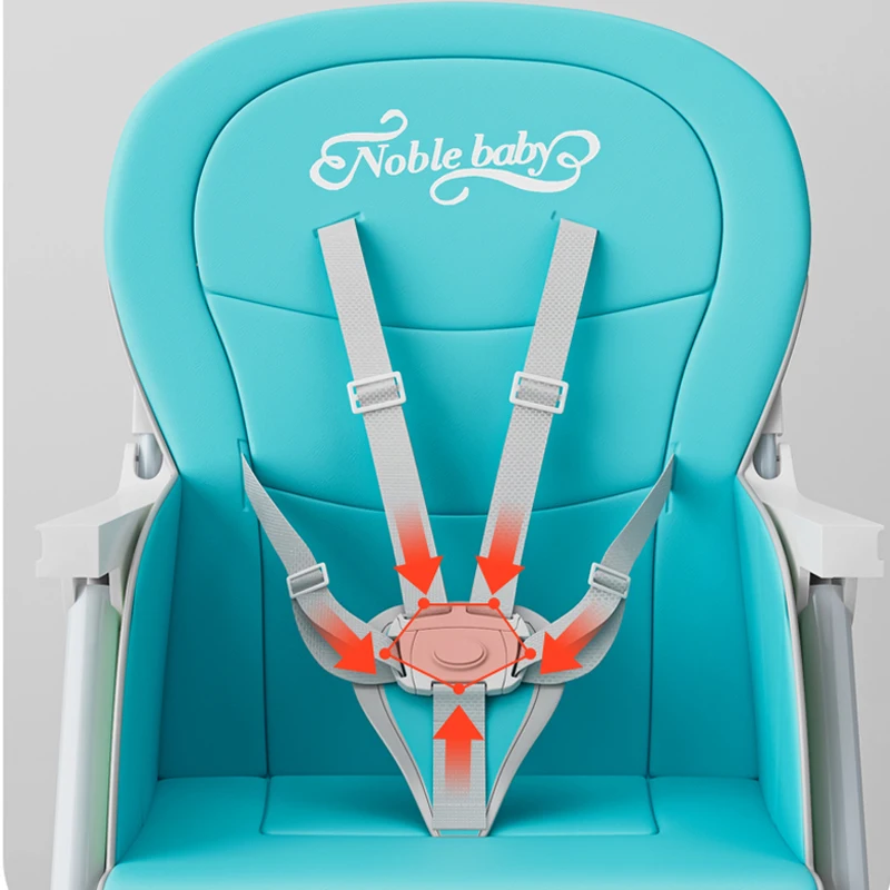 Silla de alimentación alta – Trona plegable multifuncional para bebé - imagen 5
