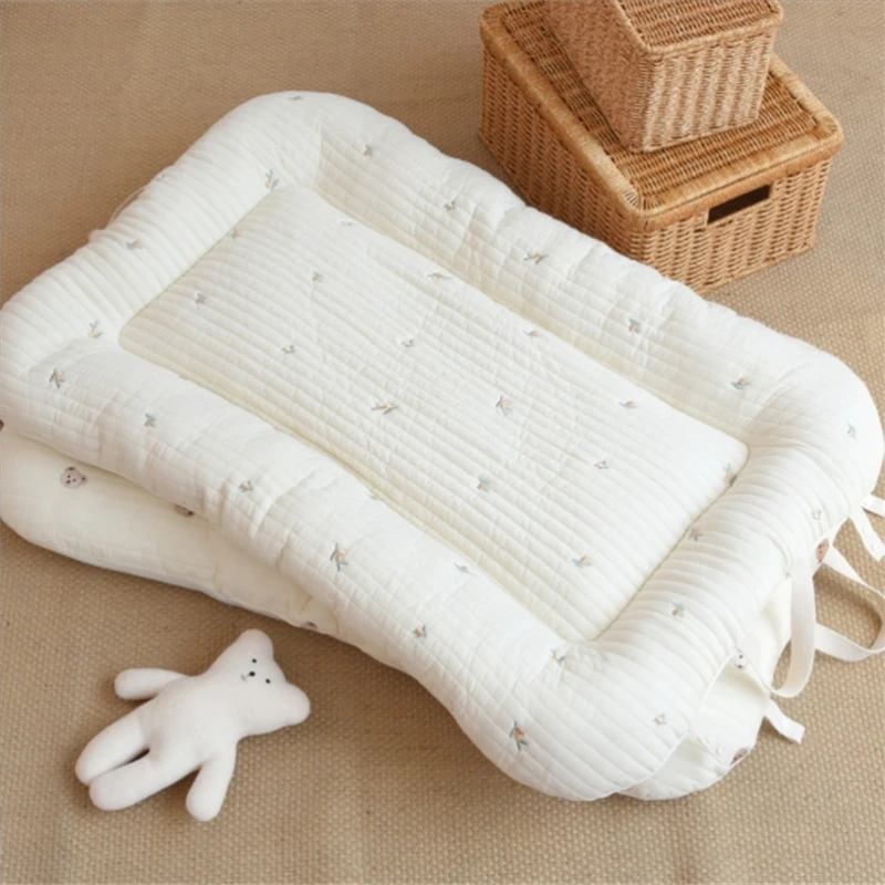 Colchón de cuna para bebé de algodón suave con estampado animal - imagen 3