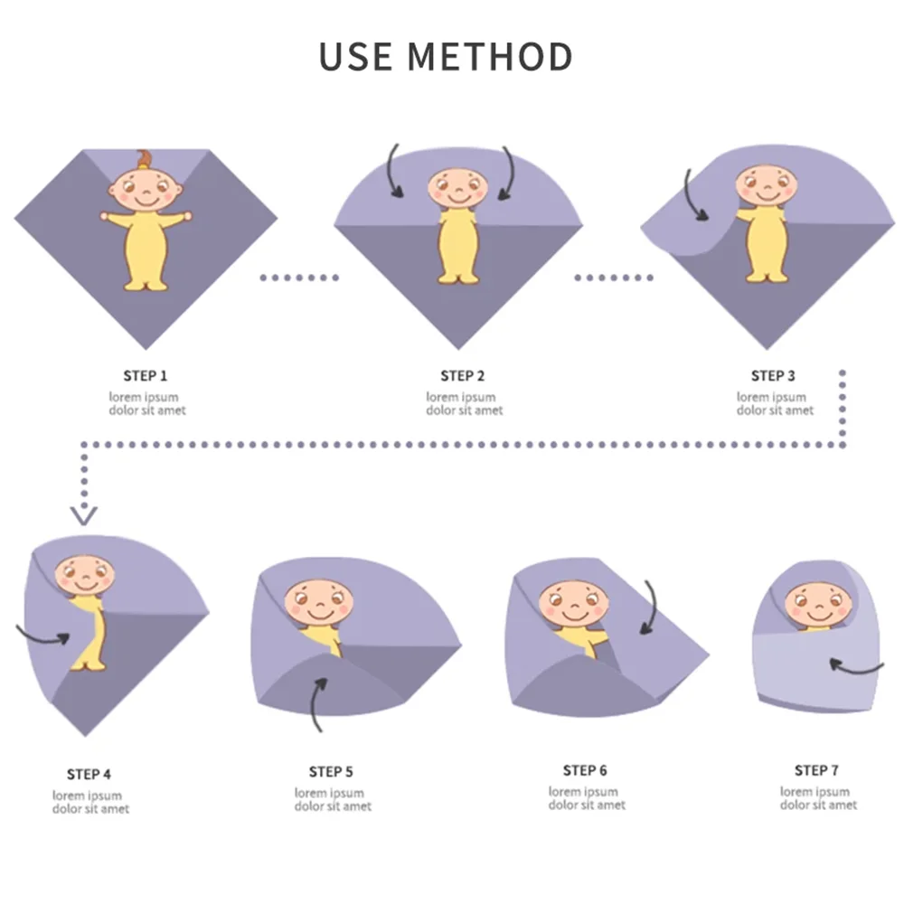 Manta envolvente de muselina de algodón de bambú para bebé, envoltura de toalla para bebé con estampado suave y bonito, 120x110cm - imagen 5