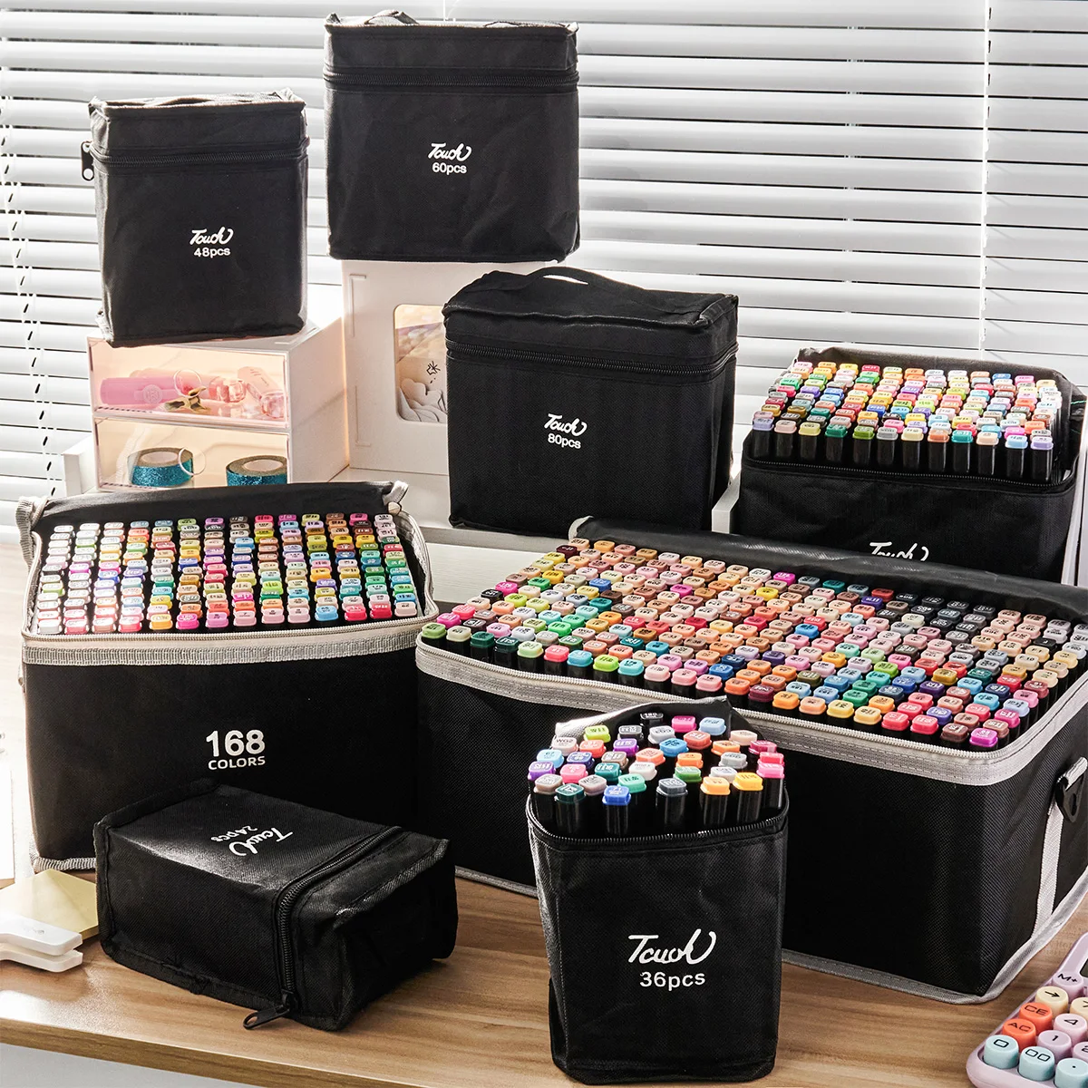 Juego de rotuladores de 24-262 Colores, pinceles, pintura, dibujo, Manga, resaltador, suministros escolares de arte para artistas, papelería coreana