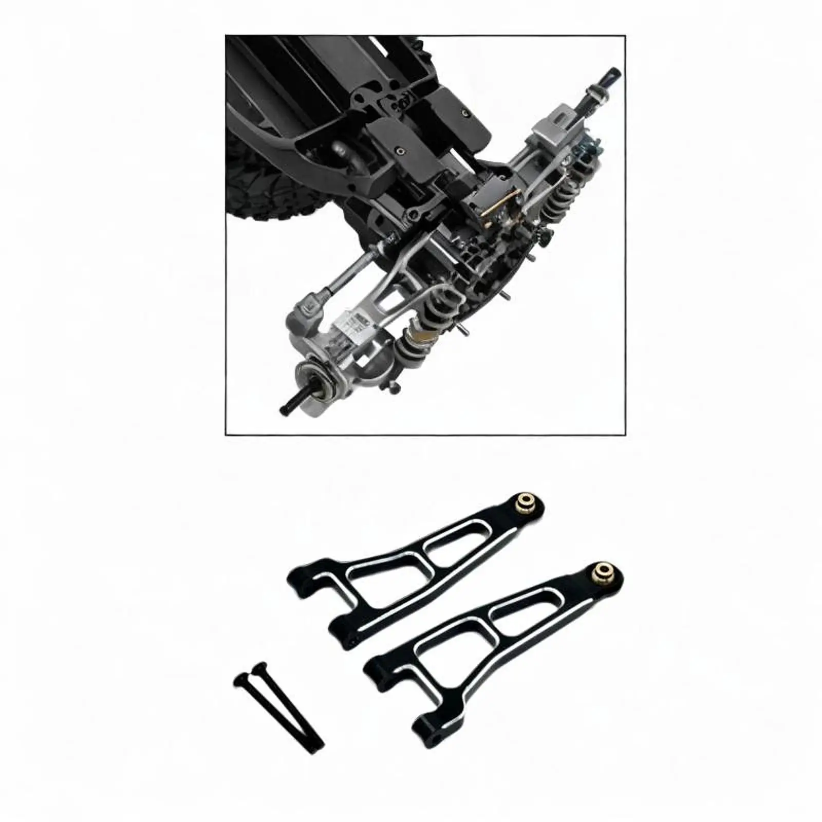2Pcs 1/12 RC Car Front Swing Arm Replacements for UD1201 UD1202 Hobby Car