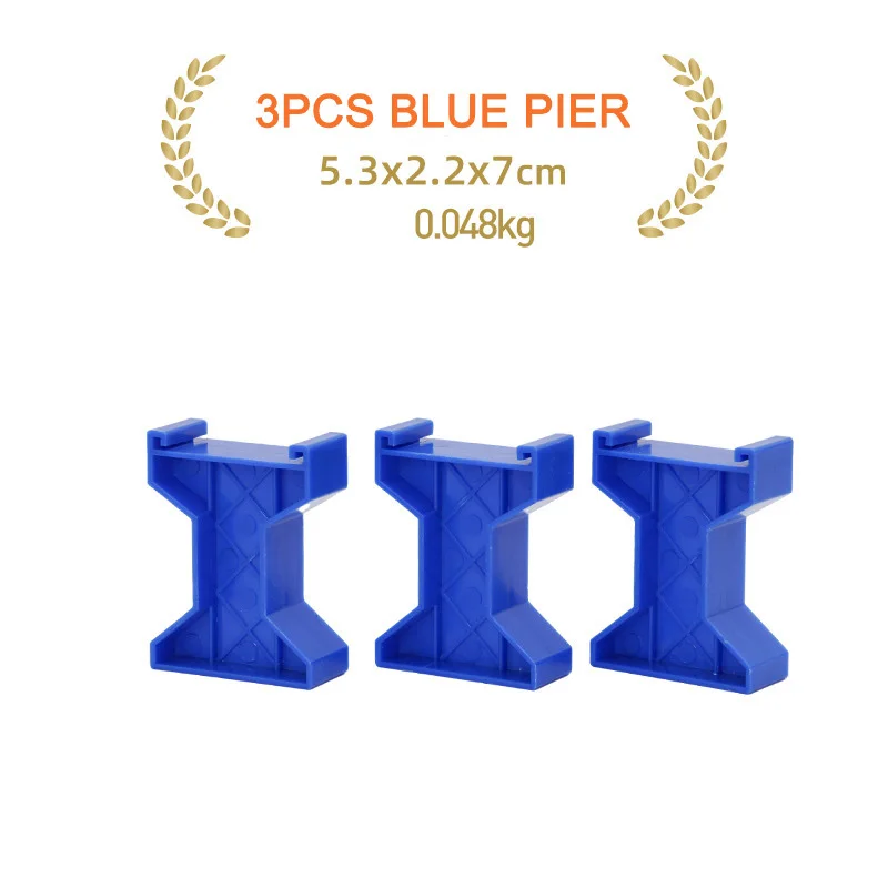 3pcs Blue Pier