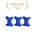 3pcs Blue Pier