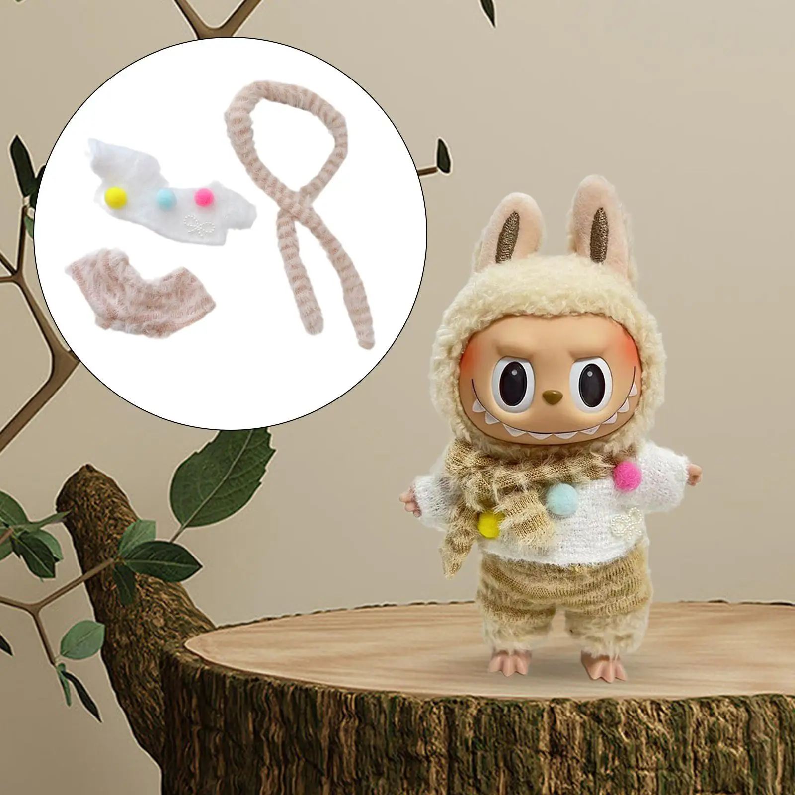 Doll Clothes Dress up Photo Props Comfortable Dress up Your Own Doll Decorative Kids Gift Fashion Soft Outifit for 6.69inch Doll