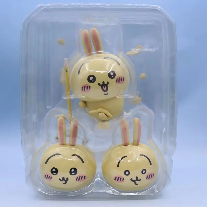 Figura de acción Chiikawa Usagi anime con caras intercambiables - imagen 4