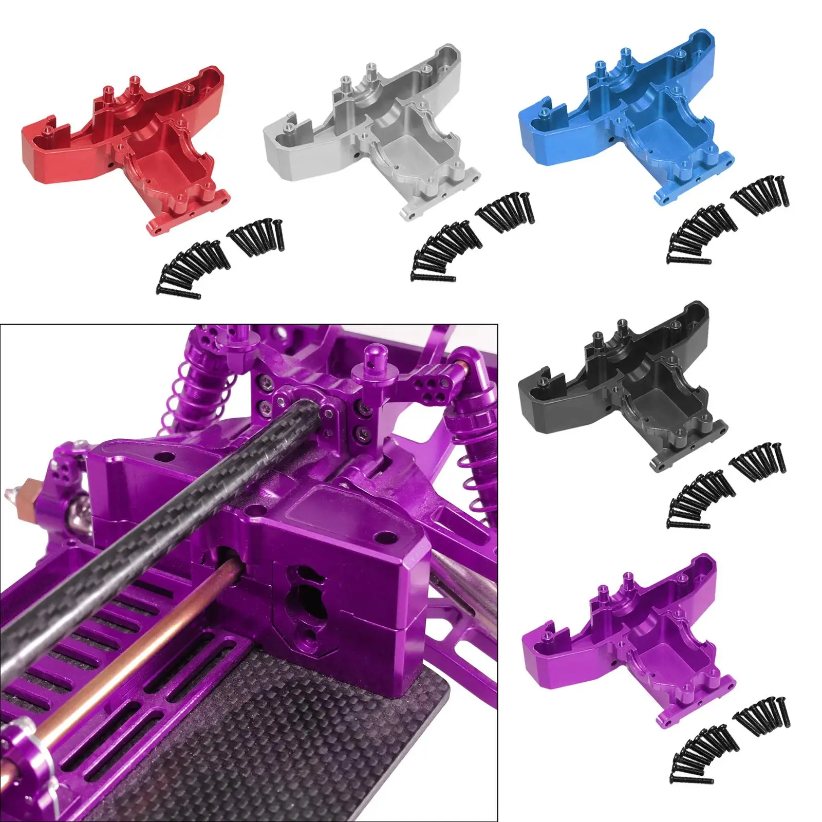 RC Car Upgrade Spare Part Differential Case Cover DIY Modified Model Replacements Accessories 1/14 RC Car Rear Gearbox Cover