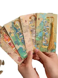 Marcapáginas metálico retro para niños – Accesorio lectura infantil