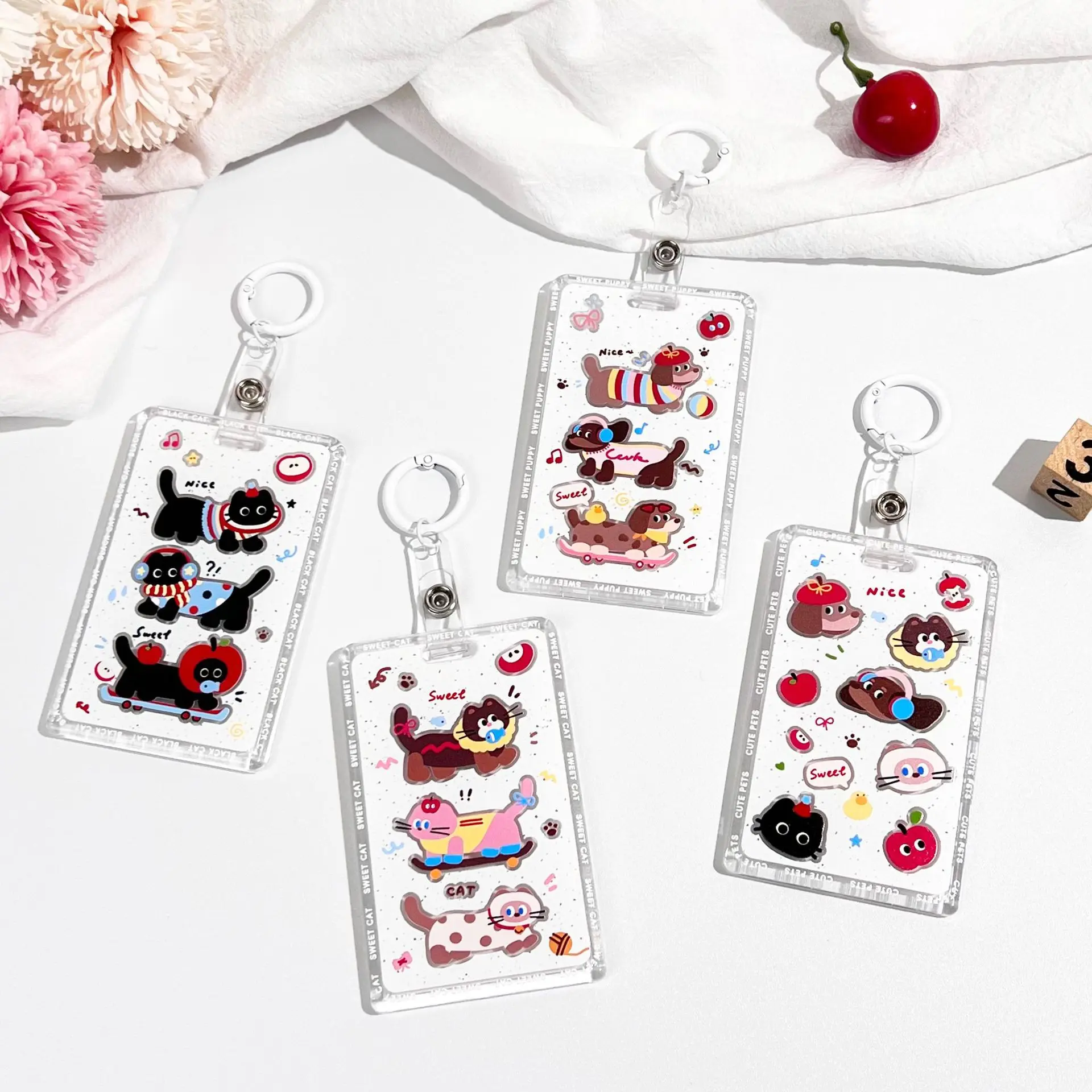 Funda protectora para tarjetas con animales de dibujos para niños - imagen 3