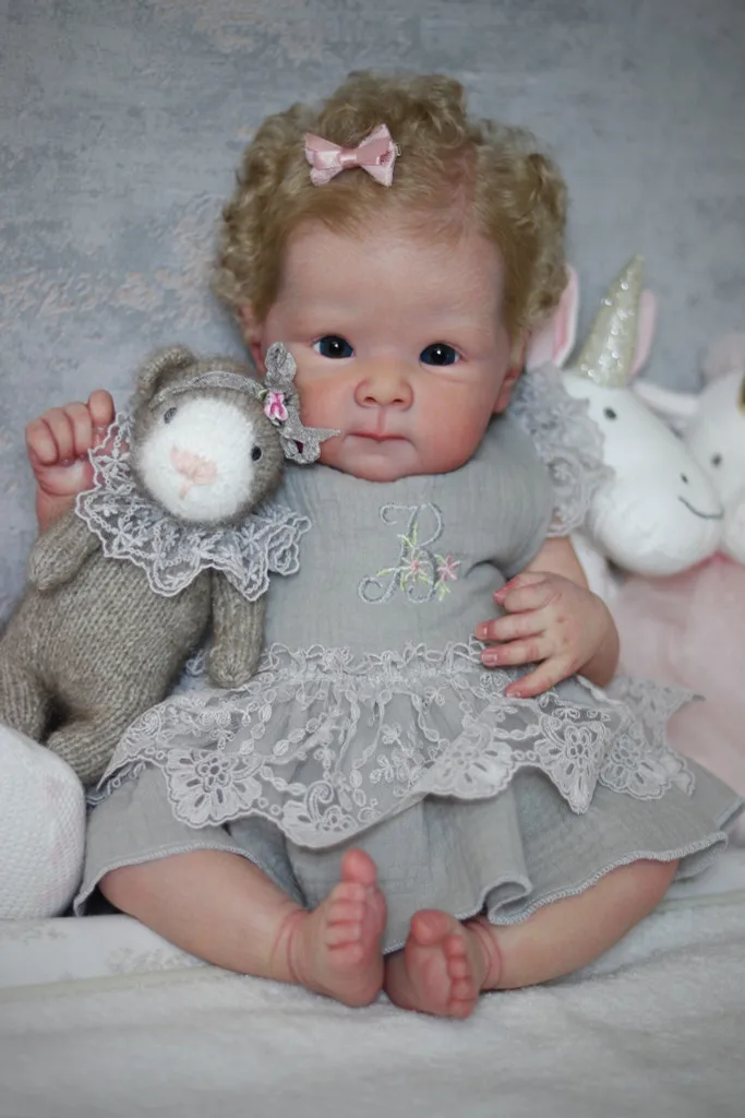 NPK-Muñeca sin terminar de 18 pulgadas, piezas de bricolaje, Kit de muñeco realista Bettie Reborn, bebé despertado, juguetes para bebé ya pintados - imagen 2