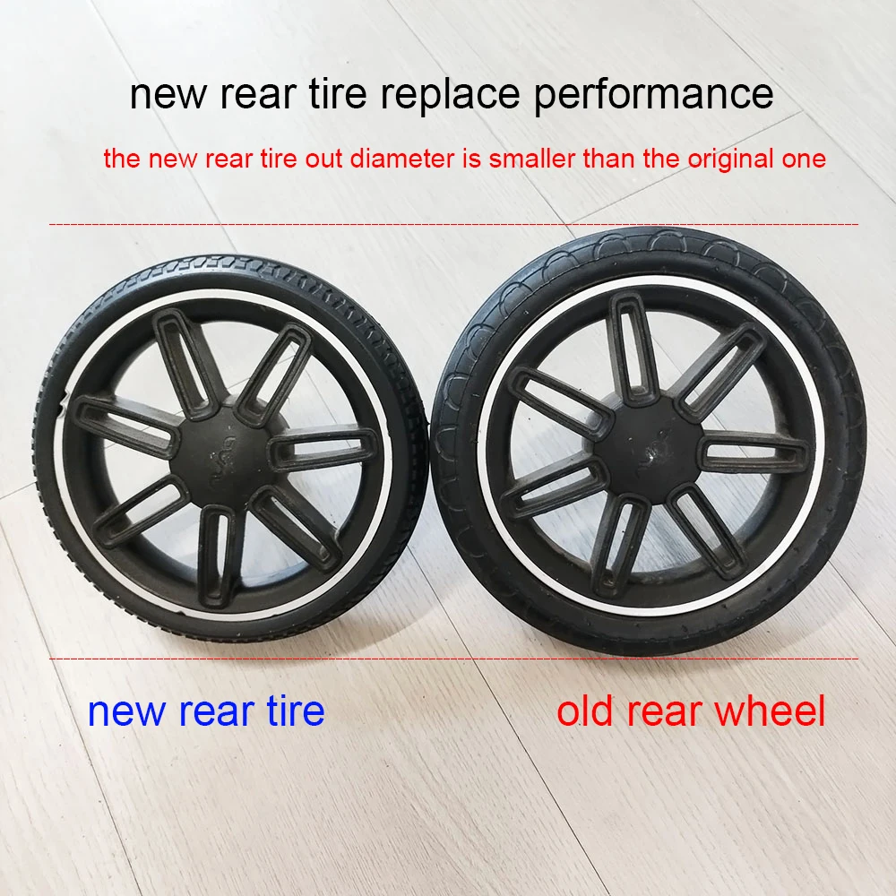 Neumático de Buggy cada uno para rueda delantera o trasera, cubierta de neumático sin cámara de PU personalizada, accesorios de repuesto compatibles con bricolaje para bebé - imagen 4