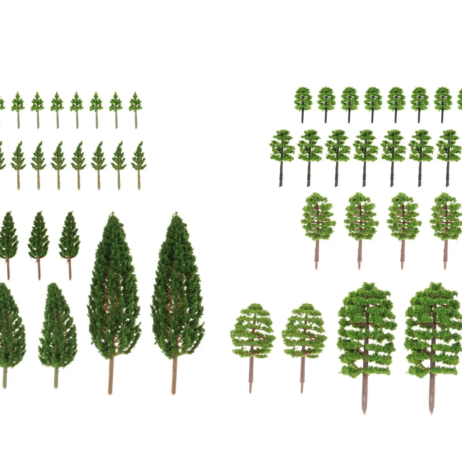 Mixed Model Trees Diorama Supplies, DIY Trees for Projects, Model Train Scenery