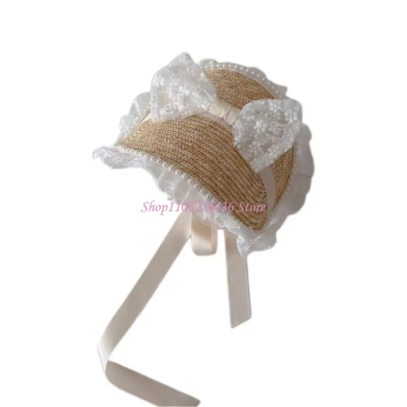 Gorro playa R6FD para niña – Sombrero verano tocado bebé