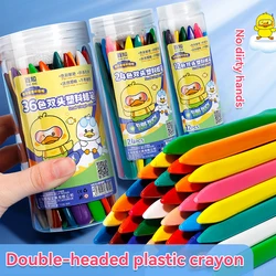 Crayones triangulares doble punta para niños – Material arte educativo
