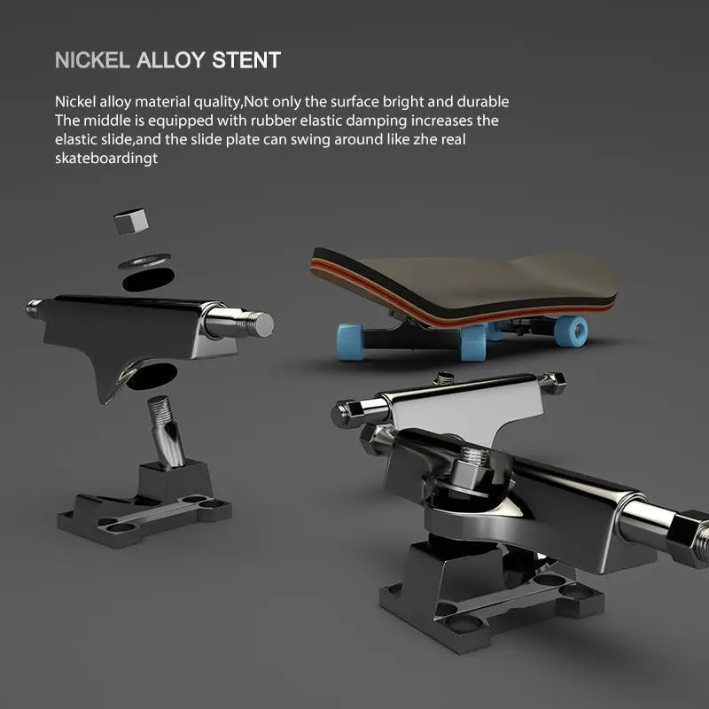 Juguete de rompecabezas para niños, monopatín de dedo, diapasón de madera de arce, pasatiempos antiestrés, juguetes sensoriales para niños, Mini monopatín divertido, lindo regalo - imagen 5