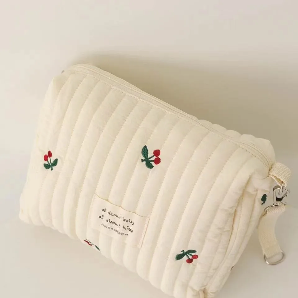 Bolsa de pañales acolchada para cochecito – Diseño bordado para bebé - imagen 5